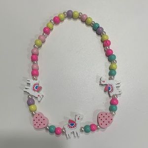 Adorable lama beaded necklace kids